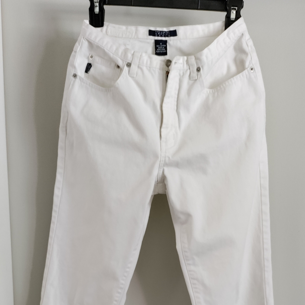 CropThe Limited America Denim jeans. Slit at ankle. 25" inseam